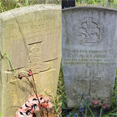 Two WWI war graves